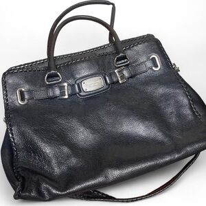 Michael Kors Black Leather Satchel